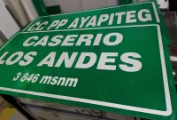 Señales informativas para Caseríos con lámina reflectiva HIP