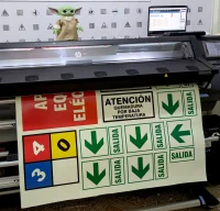 señales fotoluminiscentes variados impresión HP Latex