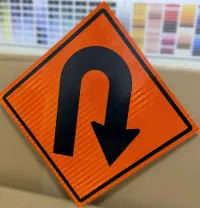 Señal para obras con lamina reflectiva tipo IV 